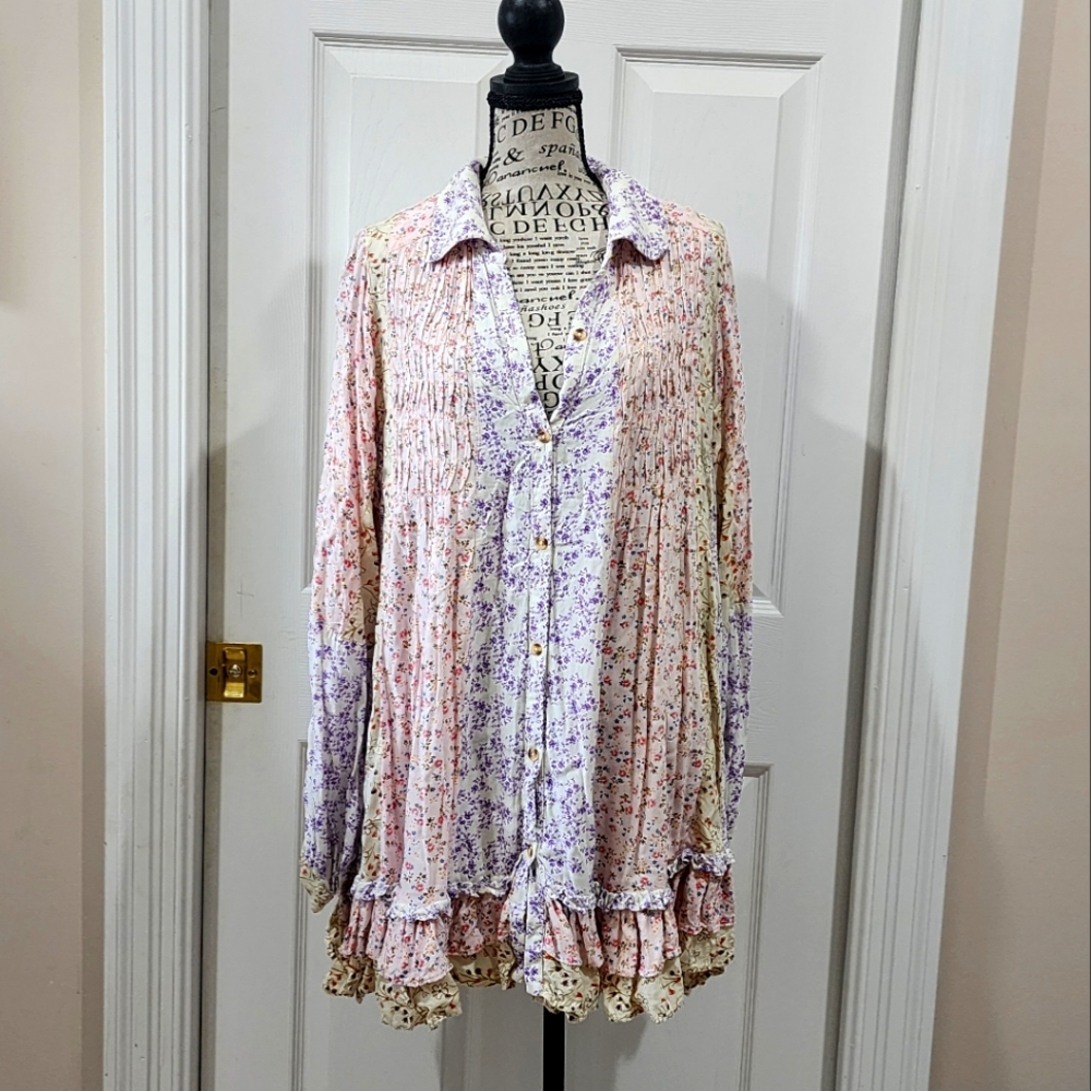 Free People Purple Floral Dress